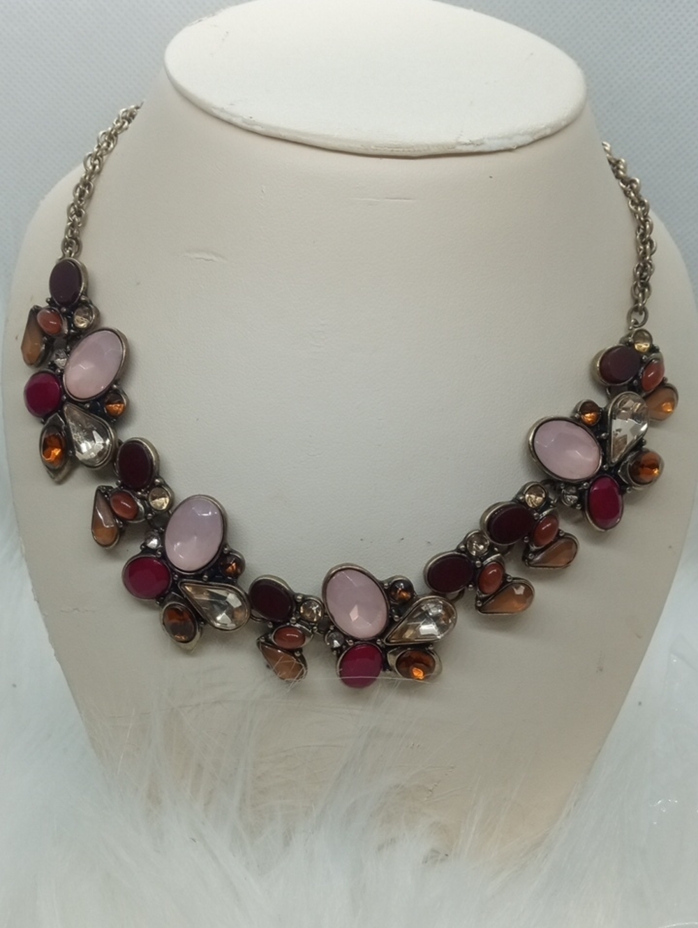 LOFT CRYSTAL STATEMENT NECKLACE